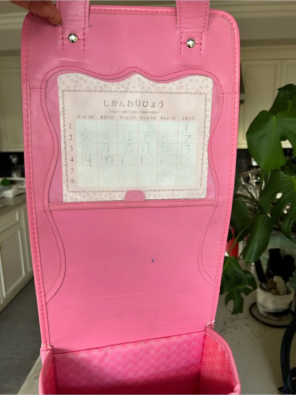 Japanese Randoseru Backpack Pink Kawaii School Bag Heart Accent Harajuku